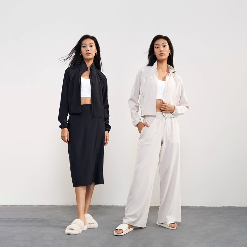 Aritzia Autumn and Winter Quick-Drying Woven Yoga Jacket Short Outdoor Running Sun Protection Clothing Loose Fitness Top Aritzia Autumn and Winter Quick-Drying Woven Yoga Jacket Short Outdoor Running Sun Protection Clothing Loose Fitness Top