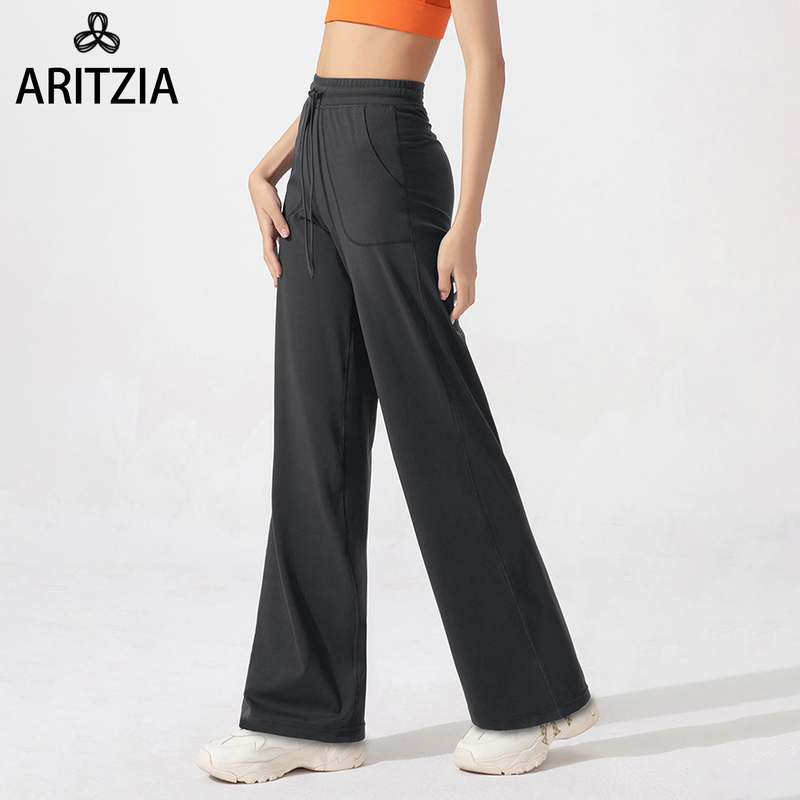 Aritzia Tna Women's Straight-Leg Sports Pants with a Natural Feel, Loose Fit, Pockets, Wide-Leg Casual Pants for Outdoor Wear and Fitness Aritzia Tna Women's Straight-Leg Sports Pants with a Natural Feel, Loose Fit, Pockets, Wide-Leg Casual Pants for Outdoor Wear and Fitness