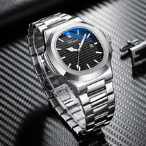 Mode Mens Watches Silver Stainless Steel Minimalism Casu