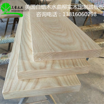 Ash ash wood countertop table customized solid wood board log Wood Wood square wooden stair board stair step Board