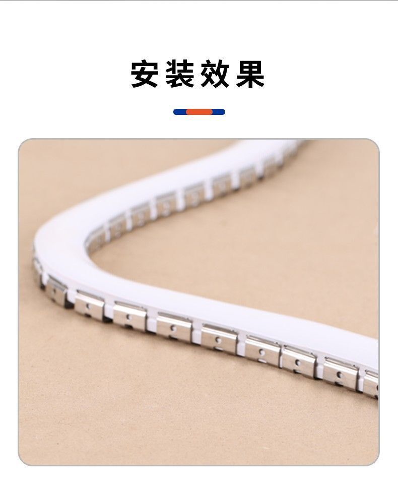 霓虹灯带不锈钢弯曲固定卡扣线性led灯造型硅胶套管卡槽卡链龙骨-阿里巴巴
