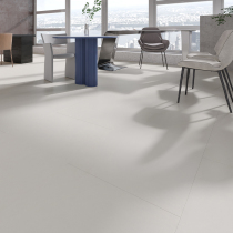 Cream Pure Color Micro Cement Light Grey Reinforced Composite Wood Flooring Exhibition Office Shop Commercial Large Plate Abrasion Resistant