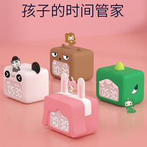 Alarm clock students use small clock cartoon childrens special intelligent multi-function electronic clock mute bedside clock alarm Female