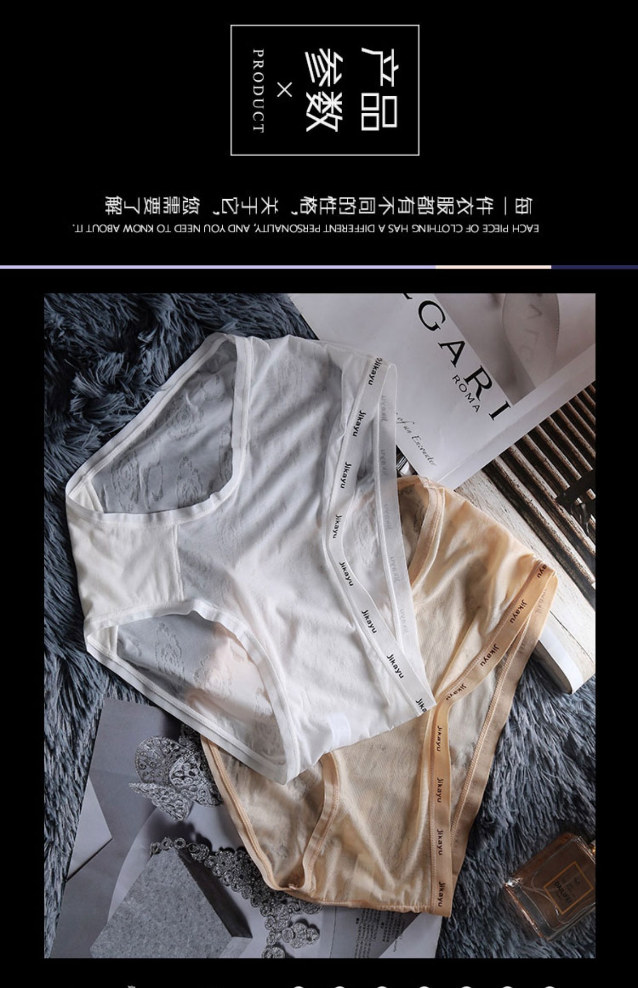 Quần lót lụa bằng vải cotton nữ waist eo giữa không có dấu vết ren gợi cảm rỗng thoáng khí cỡ lớn cô gái tóm tắt đầu hè quần lót thun lạnh