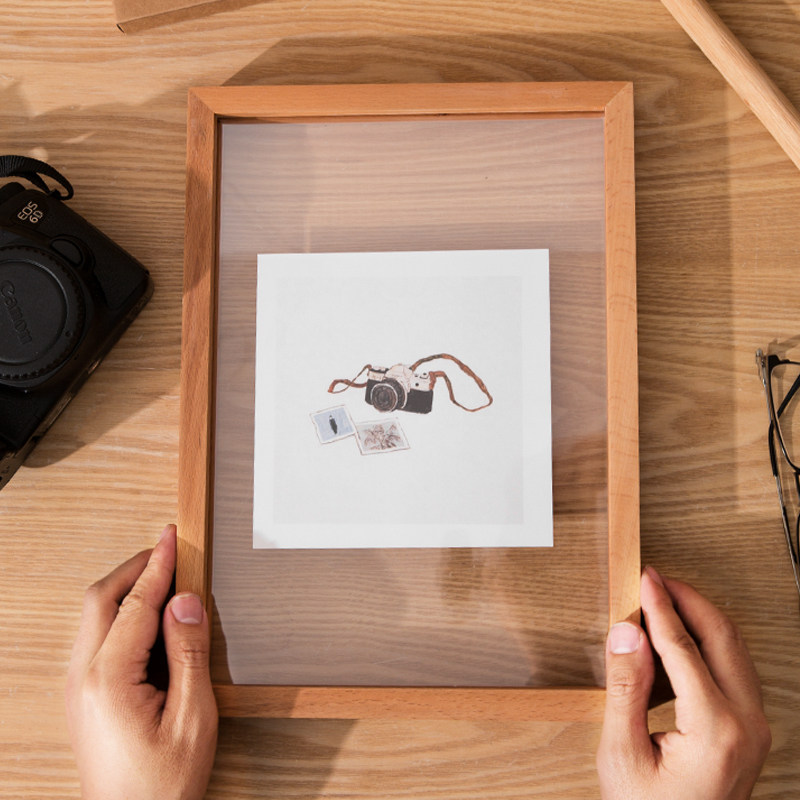 Stereo frame hollow specimen frame A4 derived paper frame mounted a3 table photo frame plant dried flower thickened frame without punching