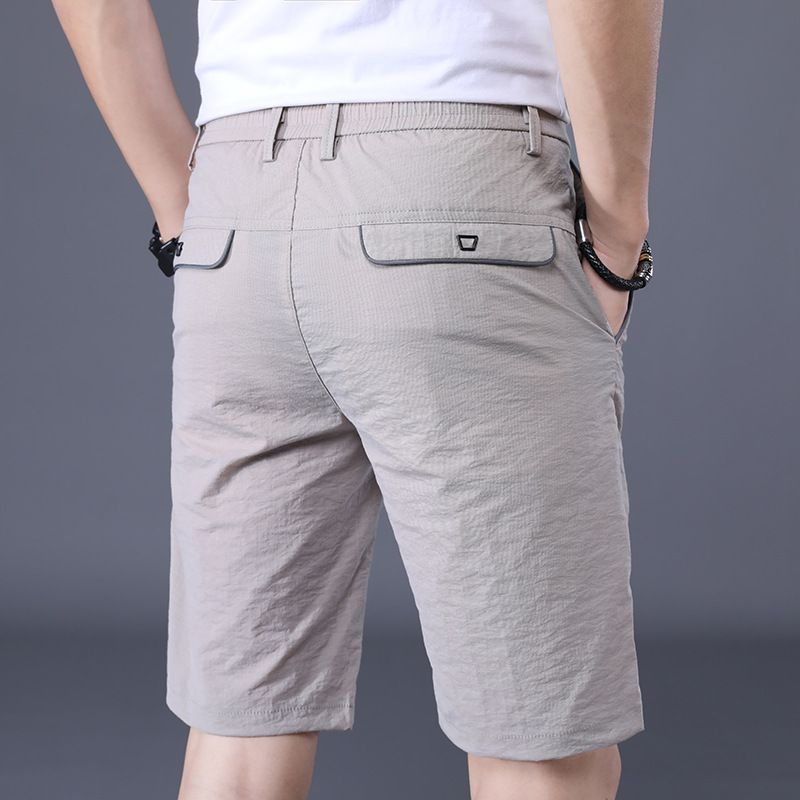 Golf Clothing Shorts for Men, Thin, Loose-Fitting Mid-Length Pants, Fashionable and Versatile, Five-Point Pants, Large Size, Stretchy Plaid Pants
