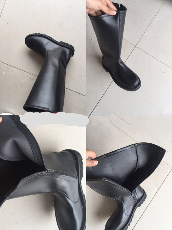 Giày quân đội nam và nữ bốt cao, giày cao cổ, giày hiệp sĩ, giày diễu hành biểu diễn, giày cờ, đội, đội, cờ, ống dài, giày quân đội giầy đốc nam
