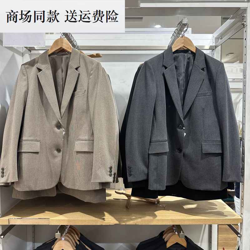 Autumn New Women's Clothing Plaid Casual Suit Workplace Long-Sleeved Single-Breasted Suit Jacket 489025 488652 Autumn New Women's Clothing Plaid Casual Suit Workplace Long-Sleeved Single-Breasted Suit Jacket 489025 488652