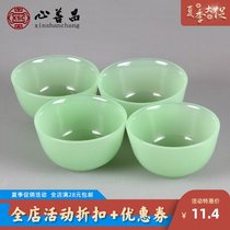 Decoration fine glass small bowl Eating small bowl drinking sacrifice funeral Beijing ancestor sacrifice Burial products Burial supplies