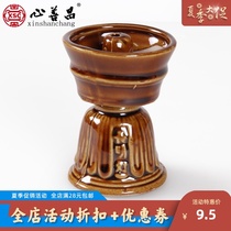 Funeral supplies Changming lamps Ghee lamps Lingtang decoration Wake supplies Lotus ceramic oil-free lamp core large