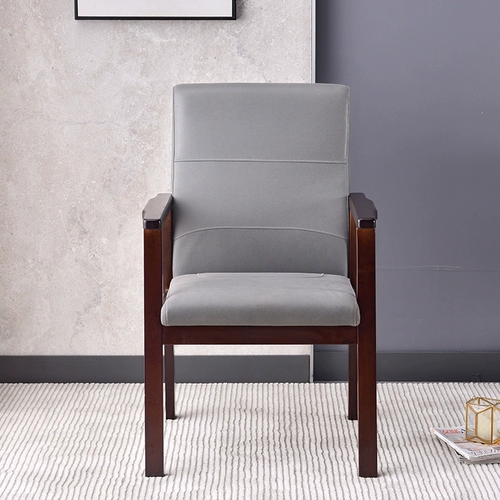 Стул диван Трех -лежащий магазин с твердым деревом поручкой маджонг Стул мягкая сумка