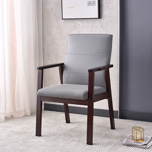 Стул диван Трех -лежащий магазин с твердым деревом поручкой маджонг Стул мягкая сумка