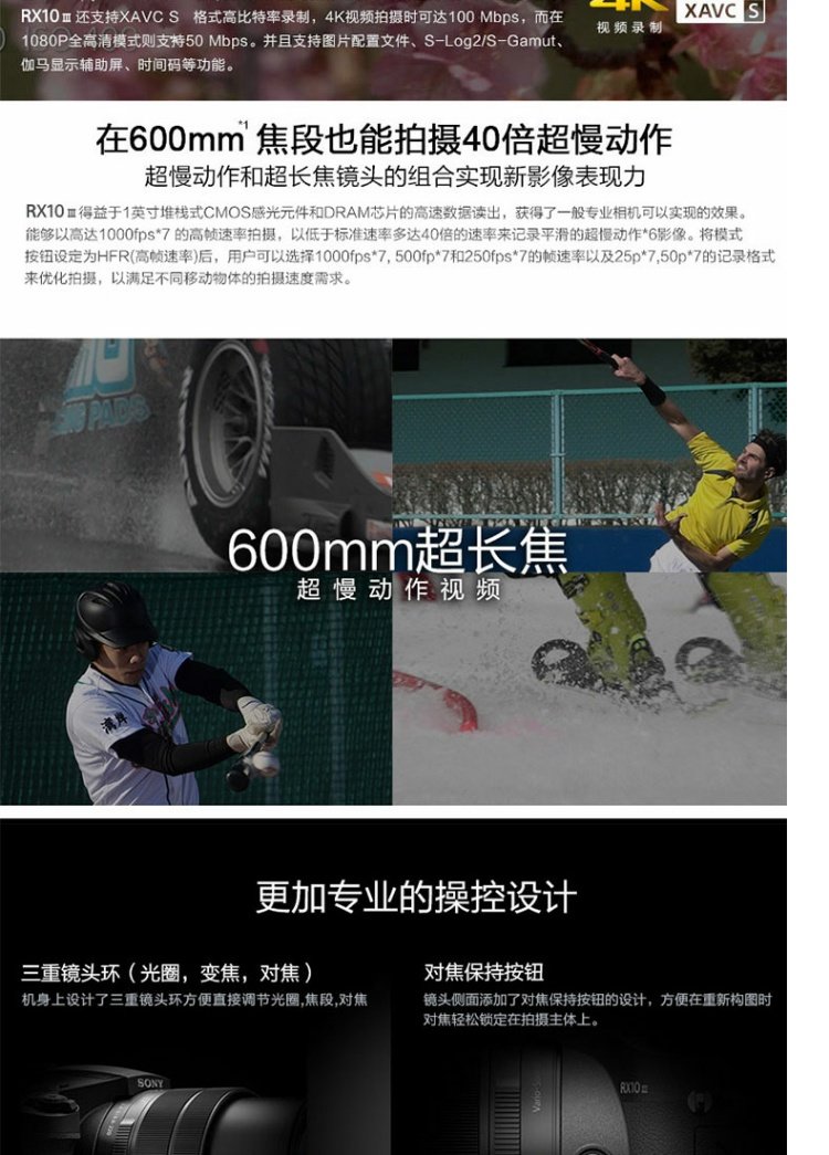 Máy ảnh kỹ thuật số Sony / Sony DSC-RX10M3 Thẻ đen tele Sony rx10m3 Sony rx10m3 - Máy ảnh kĩ thuật số máy ảnh du lịch