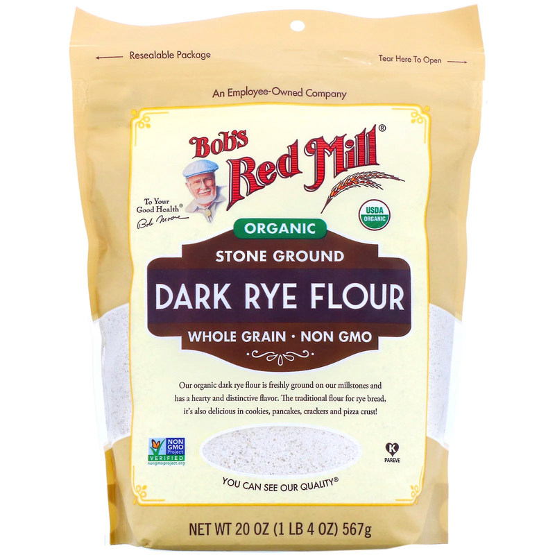American Bob's Red Mill Whole Wheat Rye Flour Bread and Bun Flour Dark Rye Flour
