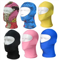 Face Gini jellyproof swimming cap UV sun protection face cover mask dive swimming cap men and women