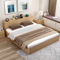 Tatami bed 1 2 m modern minimalist assembly High case Double beds 1 8 m rental room storage containing plate bed