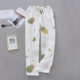 Quần pijama tình nhân, nữ, quần tây nam, xuân hè, vải cotton gạc, quần mặc nhà hai lớp, mỏng hoạt hình, XL, rời - Quần tây