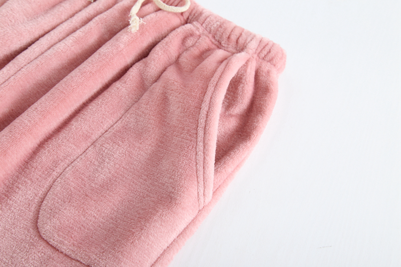 Nhật Bản mùa thu và mùa đông flannel vài chiếc quần ngủ nam và nữ dày ấm áp quần ngủ nam