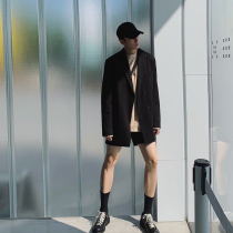 24KHOMME High sense ins fashionable double-breasted suit mens trend loose casual suit no iron coat