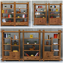 Old elm Bo Ancient Wood Tea Frame in the frame of the Chinese partition tea display cabinet Tea room Dobao cabinet