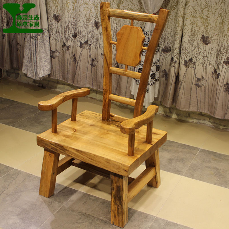 Camphor wood furniture Chinese style antique high back chair master chair single leisure sofa chair original ecological book chair tea chair