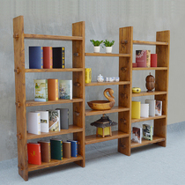  Bed and breakfast furniture custom solid wood bogu rack Old elm combination bookshelf personality display rack Tea display rack antique