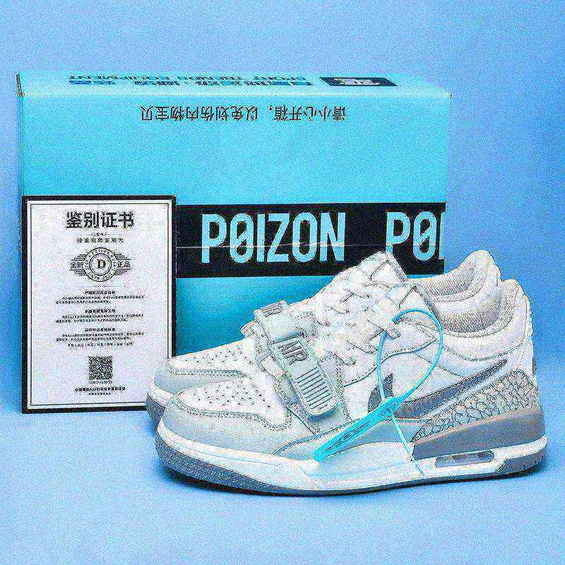 Official Website Aj Men's Shoes Aj312 Low-Top Easter Basketball Shoes Aj3L2 Gray and White Mid-To-Large Children's Sports Shoes High-Top