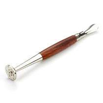 New Metal Anti-Flameout Good Luck Pear Wood Series Solid Wood Smoke Bucket Press Rod with a needle to fix carbon 8deco