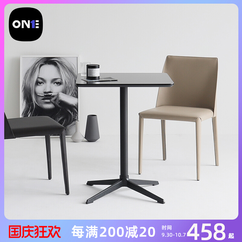 Dining table modern home small apartment Nordic net red ins square table coffee shop milk tea shop sample house display center negotiation table
