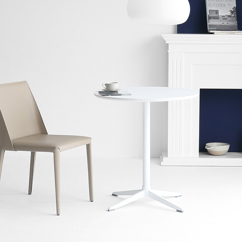 Dining table modern minimalist commercial small round table small apartment home dining table net red cafe milk tea shop negotiation chair