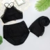 Hoa hậu áo tắm hoa nữ ngực nhỏ thu thập cổ tích gợi cảm Fan Xian mỏng eo cao bảo thủ chia bikini bikini ba mảnh phù hợp - Bikinis Bikinis