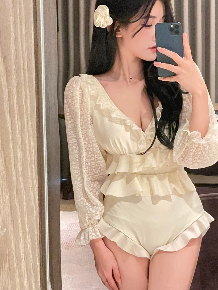 Miss Купальник, сексуально облегающий длинный рукав, коллекция 2022 года