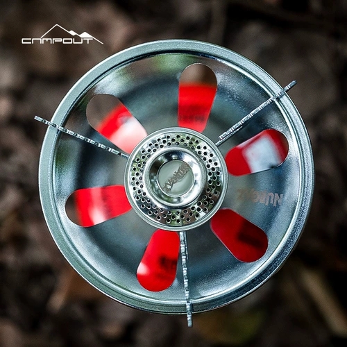 Наружная портативная печь головка дикая лагеря ветер -подверженная нержавеющей стали все -в одном дикой мошной печи с воздушной печью.