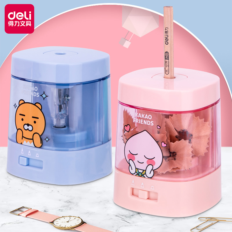 Del pencil sharpener electric pencil sharpener automatic pencil sharpener pencil sharpener color lead planing machine for primary school children