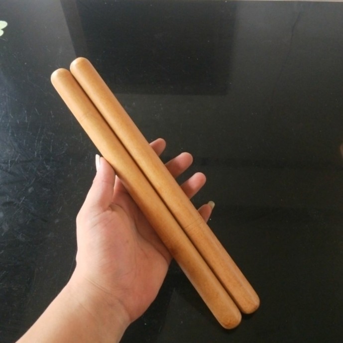Jujube wood drum stick Wooden solid wood hall drum mallet row drum stick Chinese drum drum stick Red drum small drum hammer knock drum stick love