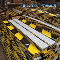  Galvanized iron warning belt feet hands outer frame skirting line foot guards safety cordon floor isolation red white black and yellow