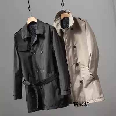 There is a big size to enter the heavy European and American Foreign Trade men's clothing cut tail goods clip cotton thick windbreaker coat winter