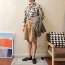 Designer Cooperative section commuter can wear foreign trade mens factory Cut Tail Stock Casual Shorts for mens summer