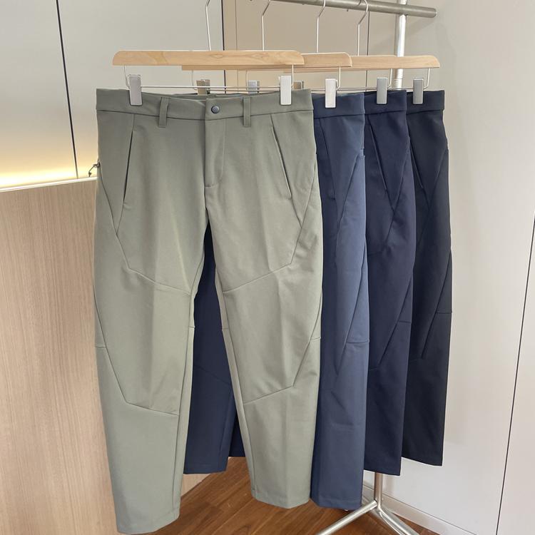 Mountain Style! Outdoor Three-Proof Softshell Pants! Autumn and Winter Men's Export 3D Stereo Cut Straight-Leg Versatile Casual Trousers