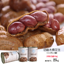 Ningbo specialty plum boiled peanuts spiced stewed peanut spiced salted salt water wet peanut wine cold dish cold dish 310g x3 cans