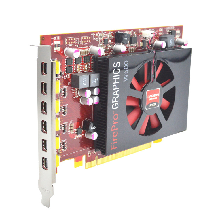 W600 2G 780M 4G projection fusion 6x1 1x6 3 row 2 columns spliced split screen six-screen multi-screen graphics card