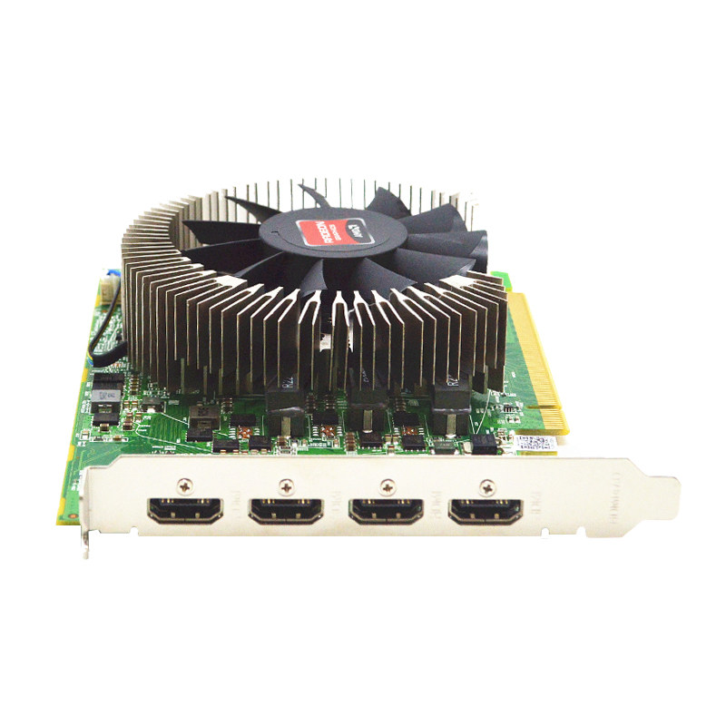 4K splicing split screen HDMI2 0 four-way output graphics card 60Hz 4G 4HDMI industrial grade multi-screen graphics card