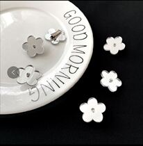 Love mirror small clip diy mirror flower mirror small flower hairpin can clip mirror side hairpin