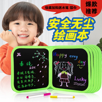 Painting Book Childrens Kindergarten Hand-painted Graffiti Erasable Repeatedly Dust-Free Multifaceted Painting Board Gouache Home Toys