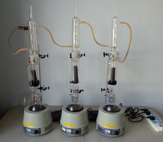 索氏提取器加热装置 250ml +铁架台 +乳胶管+电热套 配置