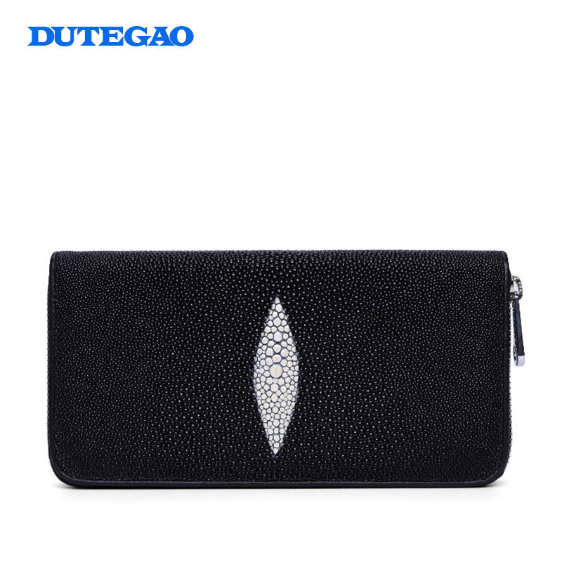 PEARL FISH LEATHER HANDBAG MALE LADY UNIVERSAL GENUINE LEATHER LONG VERSION WALLET HAND GRIP BAG BRACELET MONEY CLIP FASHION HAND GRAB BAG NEW