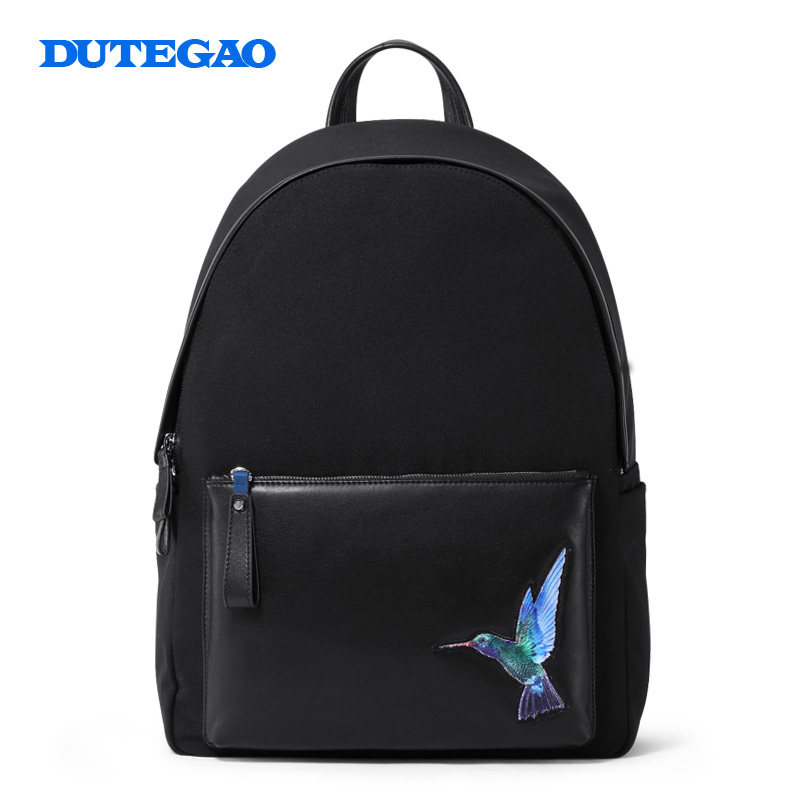 DUTEGAO Men's Backpack Sports Leisure Backpack Nylon Computer Backpack Large Capacity Multifunctional Travel Bag
