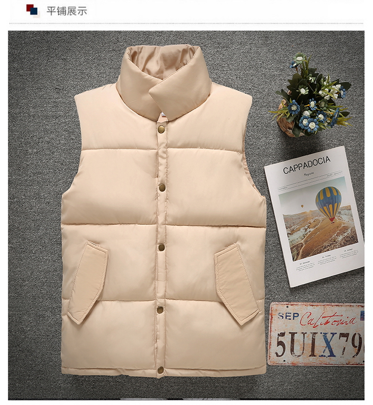 Mẫu áo vest nam cotton mùa thu đông phiên bản Hàn Quốc của xu hướng áo vest trẻ trung cotton ngắn đoạn vest vest cỡ lớn áo thun nike