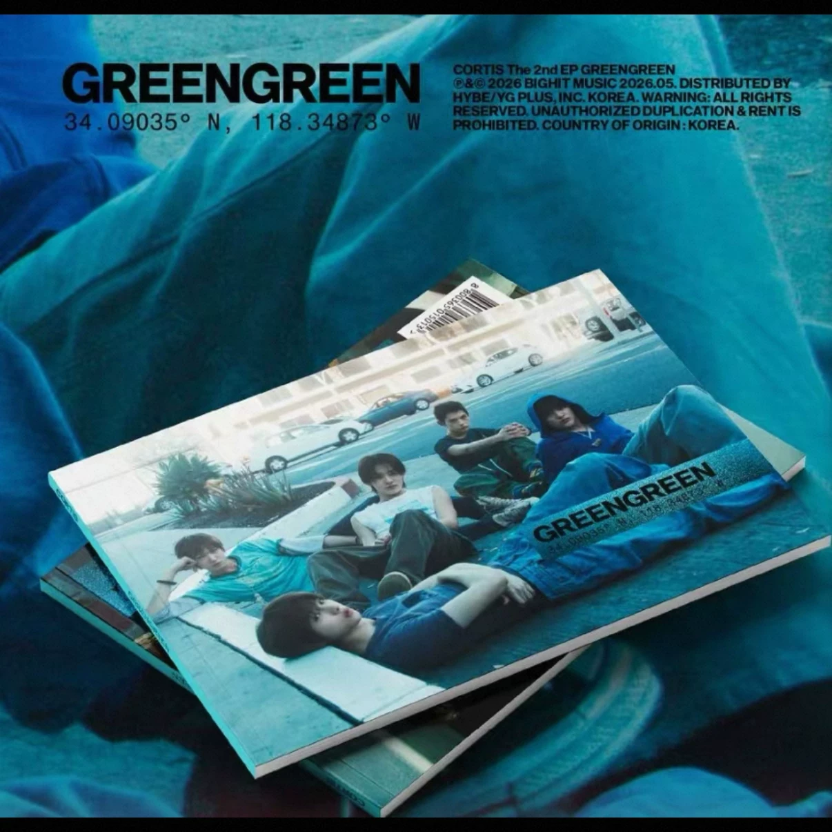 Годные товары в наличии] Обжаренная копытная пластинка Кортиз Альбом GreenGreen Официальный подлинный периферийный фото-карточка