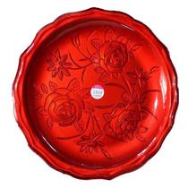 Red tray Plastic wedding toast tray Toast tray Wedding candy tray Flat bottom large dinner plate Fruit plate iron